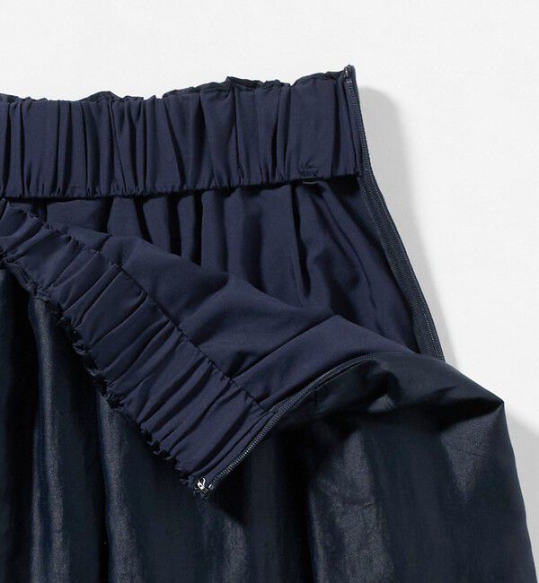 UNITED ARROWS green label relaxing「［size SHORTあり］チンツシアー ギャザー スカート」|フレア|