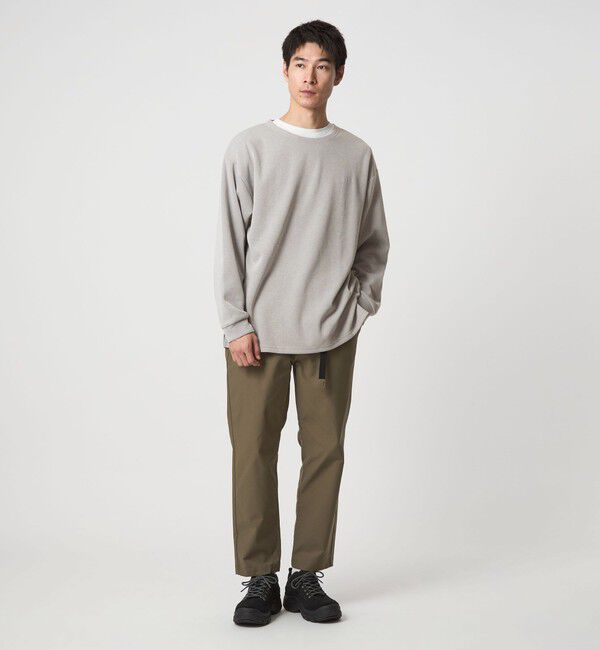 UNITED ARROWS green label relaxing「ハーフゲージ ダブルフェイス ノーカラー カットソー」|Tシャツ・カットソー|