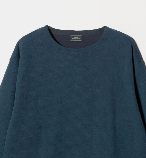 UNITED ARROWS green label relaxing「ハーフゲージ ダブルフェイス ノーカラー カットソー」|Tシャツ・カットソー|