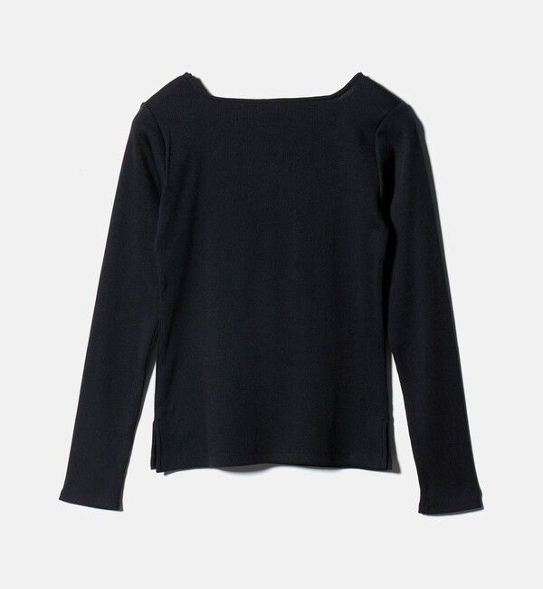 UNITED ARROWS green label relaxing「ブライトリブ スクエアネック ロングスリーブ カットソー 制菌」|Tシャツ・カットソー|