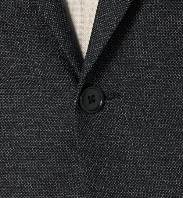 UNITED ARROWS green label relaxing「A+ TWPU バーズアイ 2B スリム ジャケット -ウォッシャブル・ストレッチ-」|テーラードジャケット|