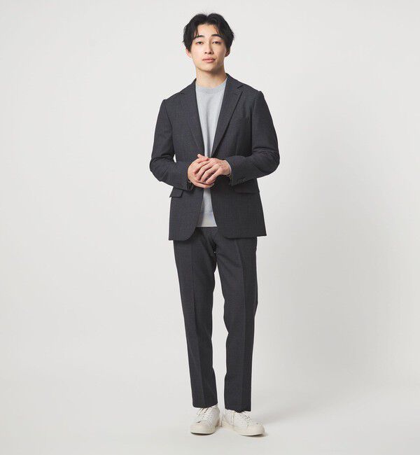 UNITED ARROWS green label relaxing「A+ TWPU バーズアイ 2B スリム ジャケット -ウォッシャブル・ストレッチ-」|テーラードジャケット|