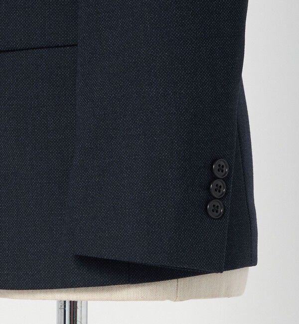 UNITED ARROWS green label relaxing「A+ TWPU バーズアイ 2B スリム ジャケット -ウォッシャブル・ストレッチ-」|テーラードジャケット|