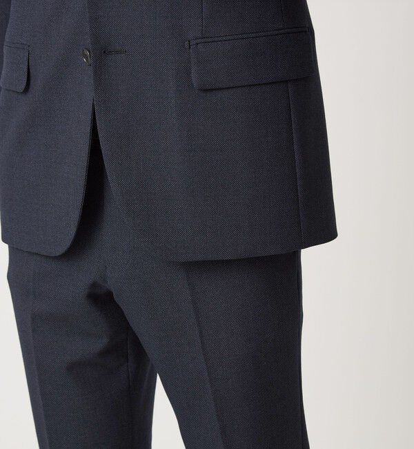 UNITED ARROWS green label relaxing「A+ TWPU バーズアイ 2B スリム ジャケット -ウォッシャブル・ストレッチ-」|テーラードジャケット|