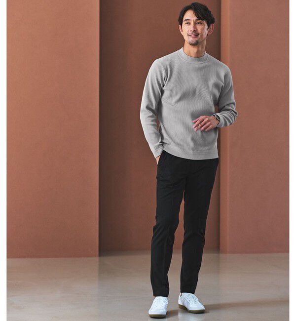 UNITED ARROWS green label relaxing「【WEB限定】JUST fit デイリー アゼ モックネック ニット」|ニット・セーター|