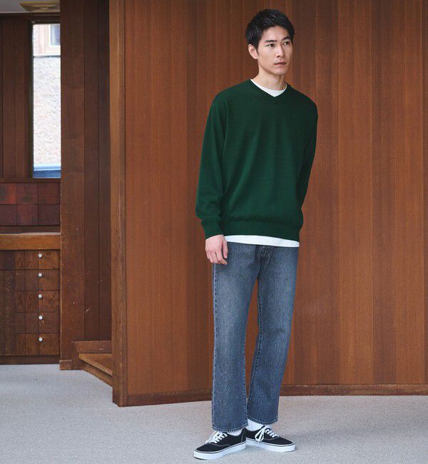 UNITED ARROWS green label relaxing「プレーン レイヤード Vネック ニット」|ニット・セーター|