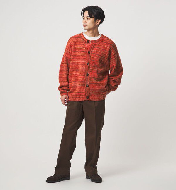 UNITED ARROWS green label relaxing「【WEB限定】＜GLR or＞カスリ風 クルーネック カーディガン」|カーディガン|