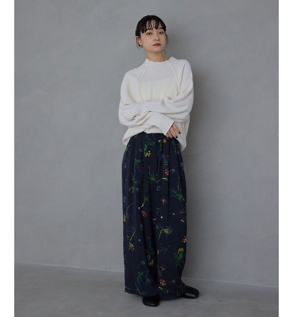 EMMEL REFINES「＜EMMEL REFINES＞EM フラワープリント イージーパンツ 2」|チノ|