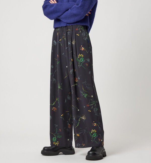 EMMEL REFINES「＜EMMEL REFINES＞EM フラワープリント イージーパンツ 2」|チノ|