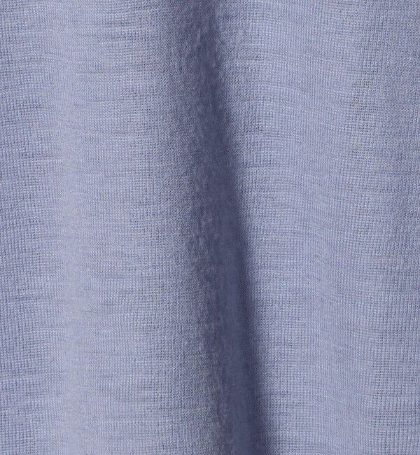 UNITED ARROWS green label relaxing「ウール フライス タートルネック カットソー オフホワイト ライトブルー ウォッシャブル」|Tシャツ・カットソー|