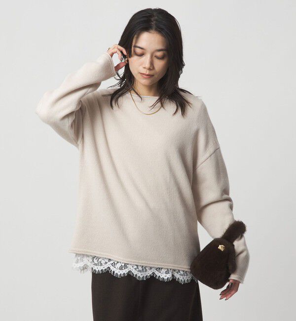 UNITED ARROWS green label relaxing「SERENITY ボートネック プルオーバー ニット」|ニット・セーター|