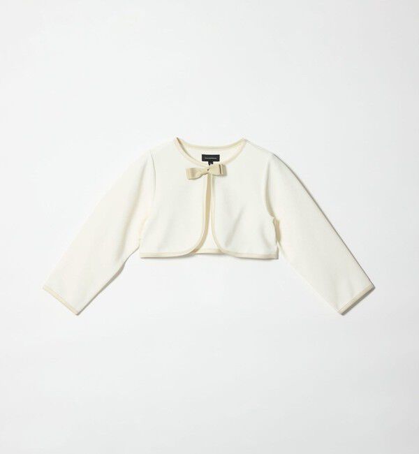UNITED ARROWS green label relaxing「リップルボレロ / キッズ 110cm-130cm」|ノーカラージャケット|