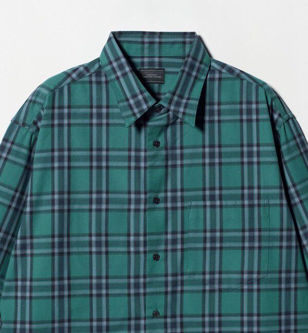 UNITED ARROWS green label relaxing「TRフラノ パターン ジャストルーズ レギュラーカラー シャツ」|シャツ・ブラウス|