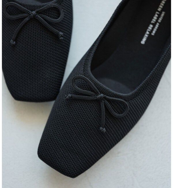 UNITED ARROWS green label relaxing「ウェルネス スクエア バレエシューズ / フラットシューズ 撥水 ウォッシャブル」|バレエシューズ|