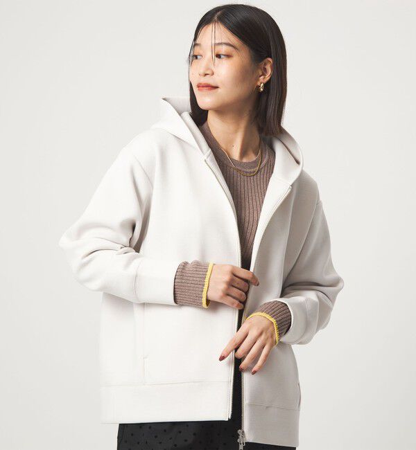 UNITED ARROWS green label relaxing「【WEB限定】＜at ease＞ソデサキ バイカラー プルオーバー ニット ウォッシャブル」|ニット・セーター|