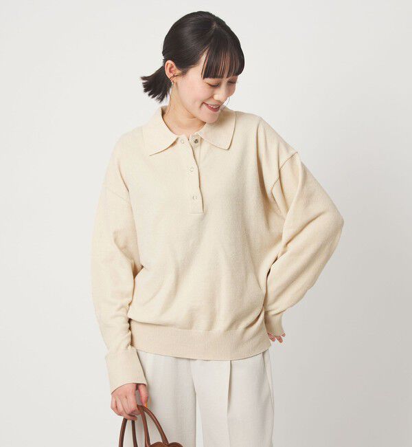 UNITED ARROWS green label relaxing「モールヤーン ポロニット プルオーバー ウォッシャブル」|ニット・セーター|