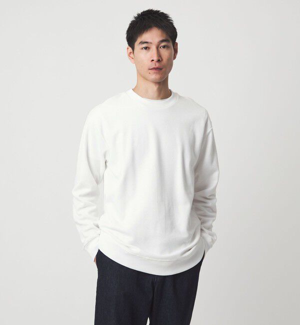 UNITED ARROWS green label relaxing「ミラノ リブ ダブルフェイス クルーネック カットソー」|Tシャツ・カットソー|WHITE