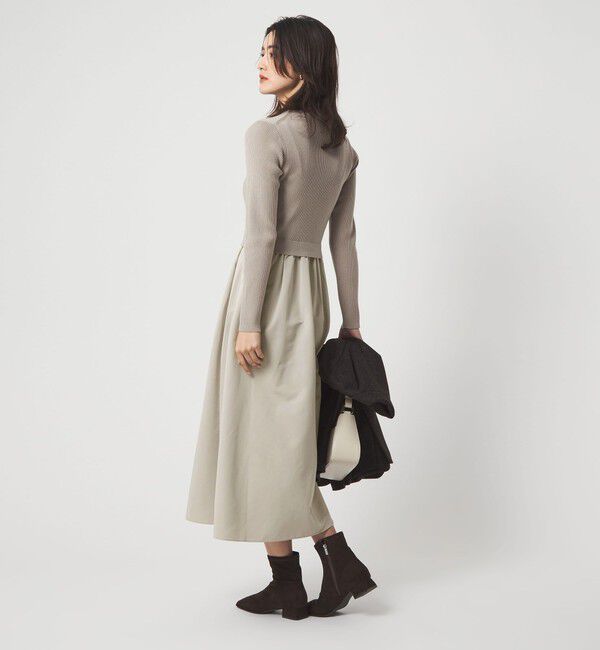 UNITED ARROWS green label relaxing「タフタ ドッキング ワンピース ウォッシャブル」|ワンピース|