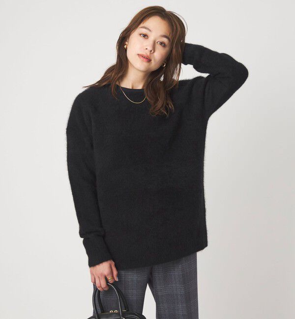 UNITED ARROWS green label relaxing「ヘアリー ニット ロング プルオーバー」|ニット・セーター|