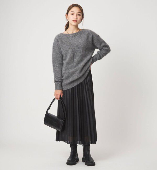 UNITED ARROWS green label relaxing「ヘアリー ニット ロング プルオーバー」|ニット・セーター|