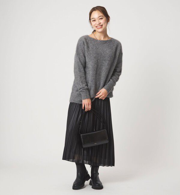 UNITED ARROWS green label relaxing「ヘアリー ニット ロング プルオーバー」|ニット・セーター|