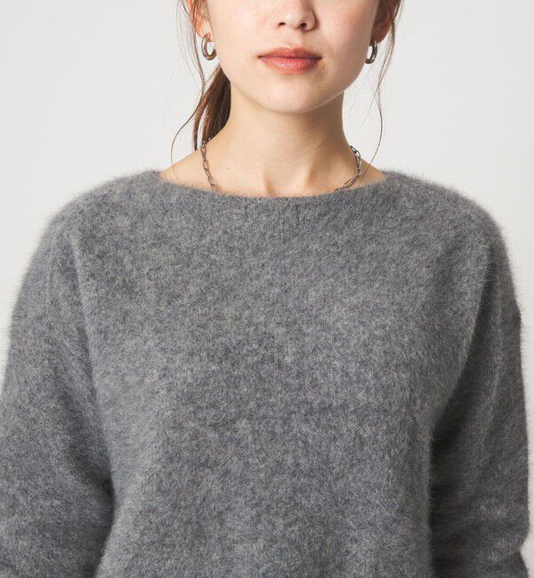 UNITED ARROWS green label relaxing「ヘアリー ニット ロング プルオーバー」|ニット・セーター|