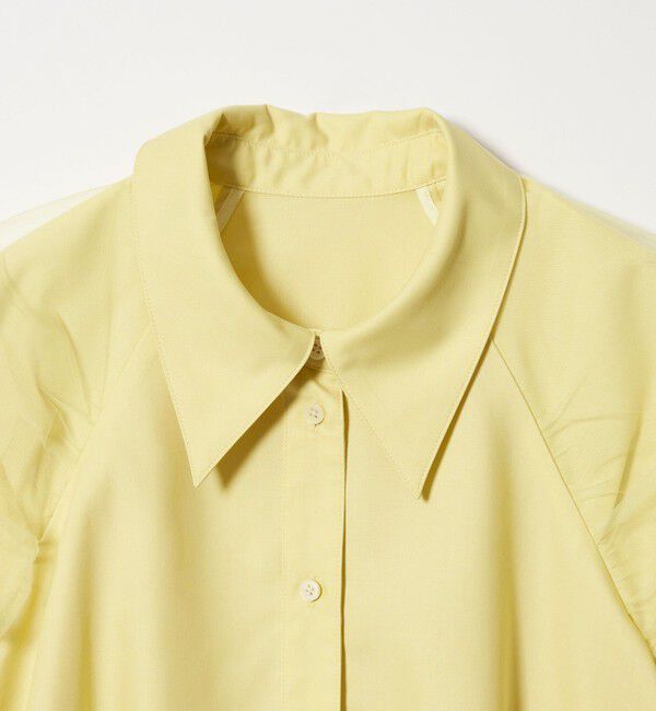 EMMEL REFINES「＜EMMEL REFINES＞EM チュールレイヤー ミニエリ シャツ」|シャツ・ブラウス|