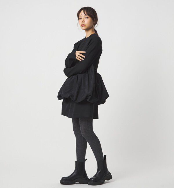 EMMEL REFINES「＜EMMEL REFINES＞EM スソバルーン ニット チュニック」|ニット・セーター|