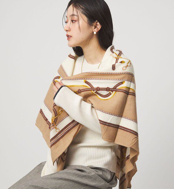 UNITED ARROWS green label relaxing「プリント スクエアストール」|ストール|