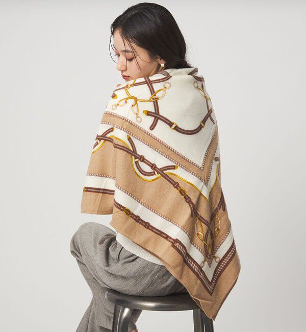 UNITED ARROWS green label relaxing「プリント スクエアストール」|ストール|