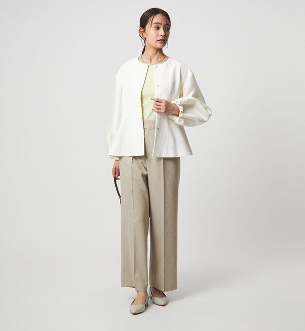 UNITED ARROWS green label relaxing「［size SHORT/TALLあり］Greed グリード メランジ ストレート パンツ」|スラックス|