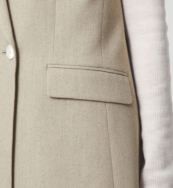 UNITED ARROWS green label relaxing「Greed グリード メランジ テーラード ジレ ウォッシャブル ストレッチ」|ベスト・ジレ|