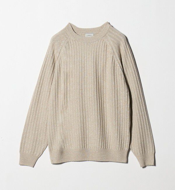 UNITED ARROWS green label relaxing「シルク ミックス リブ クルーネック ニット」|ニット・セーター|