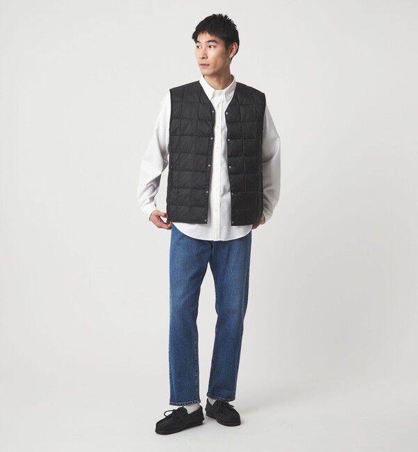 UNITED ARROWS green label relaxing「＜TAION＞Vネック ボタン ベスト」|ダウンベスト・ベスト|