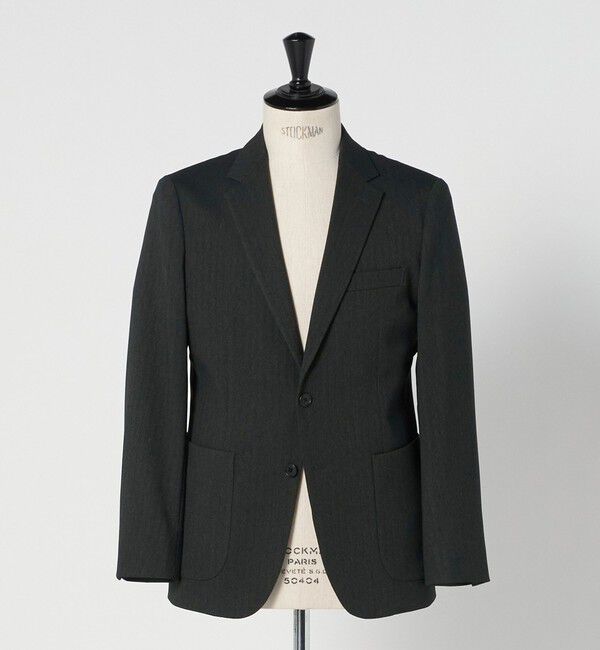 UNITED ARROWS green label relaxing「A+ ポリエステルツイード 2B スタンダード 2P ジャケット -ウォッシャブル・ストレッチ-」|テーラードジャケット|