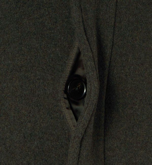 UNITED ARROWS green label relaxing「Ballis バリス モッサー バルカラー ブラウン ステンカラーコート」|ステンカラーコート|