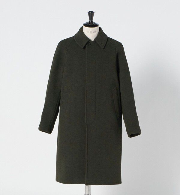 UNITED ARROWS green label relaxing「Ballis バリス モッサー バルカラー ブラウン ステンカラーコート」|ステンカラーコート|
