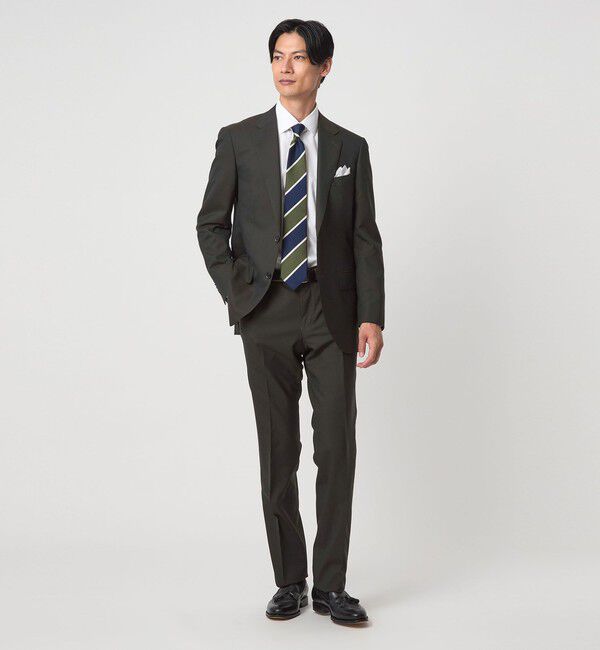 UNITED ARROWS green label relaxing「REDA トロピカル 無地 スリム ノープリーツ スーツパンツ」|スーツ|