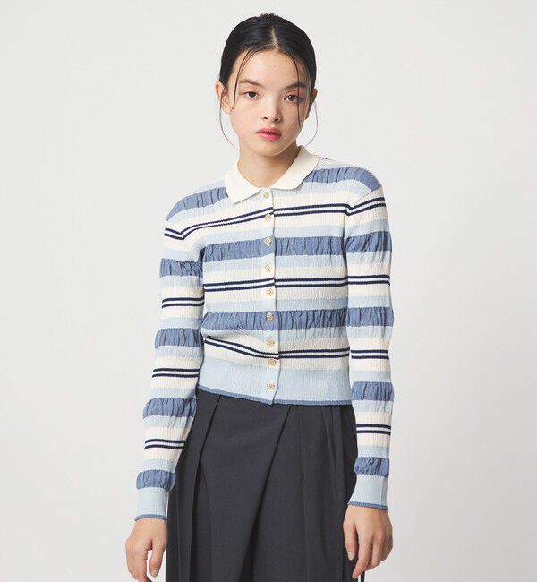 EMMEL REFINES「＜EMMEL REFINES＞EM HW マルチボーダー ニット」|ニット・セーター|ROYAL