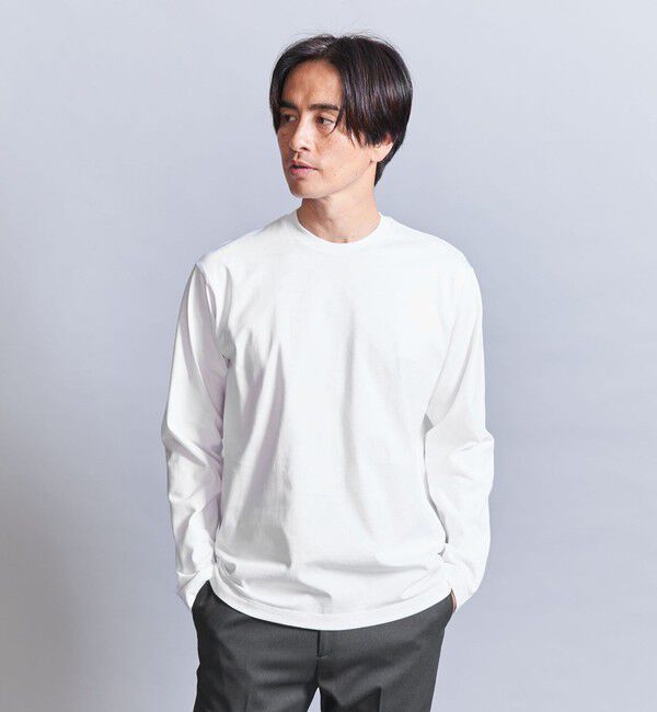 BEAUTY&YOUTH UNITED ARROWS「ハイゲージ ガスコットン クルーネック ロングスリーブ カットソー」|Tシャツ・カットソー|