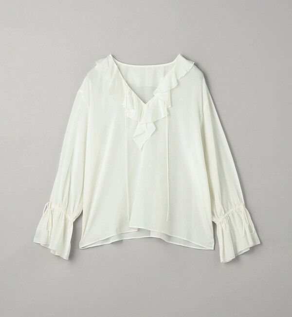 BEAUTY&YOUTH UNITED ARROWS「レーヨンコットンローン ラッフルシャツ」|シャツ・ブラウス|