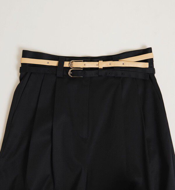 ATTISESSION「＜ATTISESSION＞ベルト 2タック ストレート パンツ」|その他|