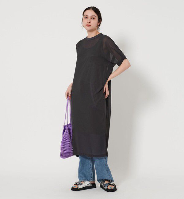 BEAUTY&YOUTH UNITED ARROWS「シフォンレイヤード ドルマンスリーブ ワンピース 」|ワンピース|