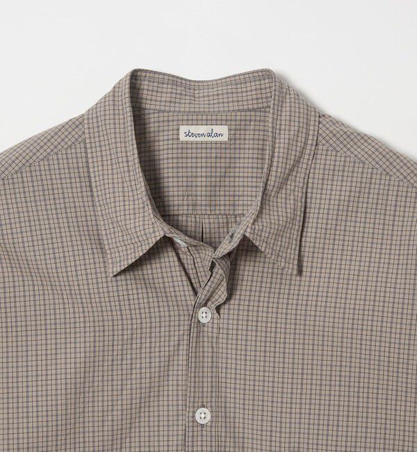 STEVEN ALAN「＜Steven Alan＞ スモーキー チェック リバースシーム シャツ LOOSE」|シャツ・ブラウス|