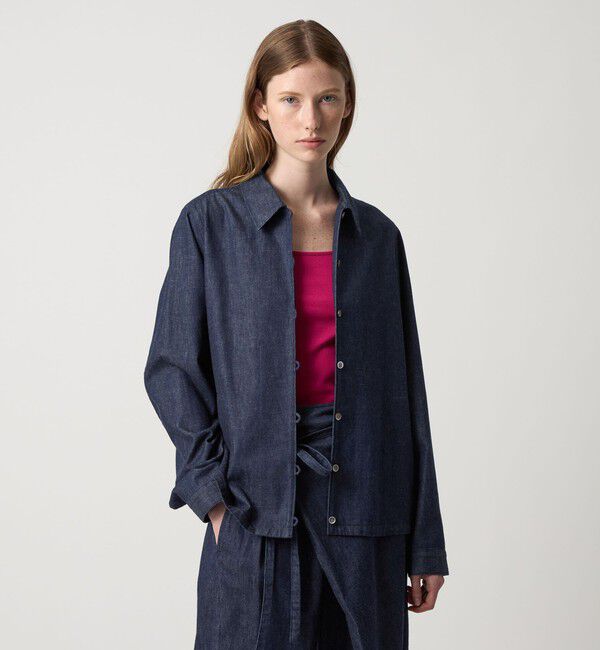 STEVEN ALAN「＜Steven Alan＞ライトオンスデニム シャツ」|シャツ・ブラウス|NAVY