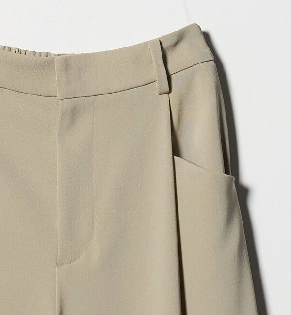BEAUTY&YOUTH UNITED ARROWS「ポリエステルブレンド ツイルバックゴムパンツ」|スラックス|