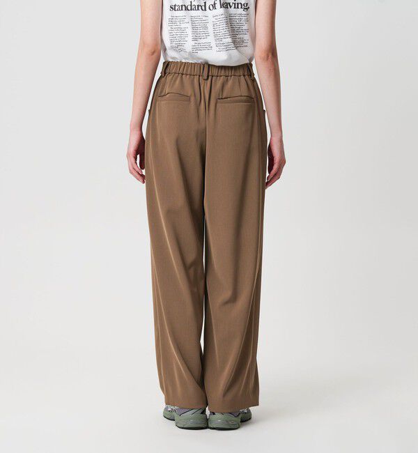 BEAUTY&YOUTH UNITED ARROWS「ポリエステルブレンド ツイルバックゴムパンツ」|スラックス|