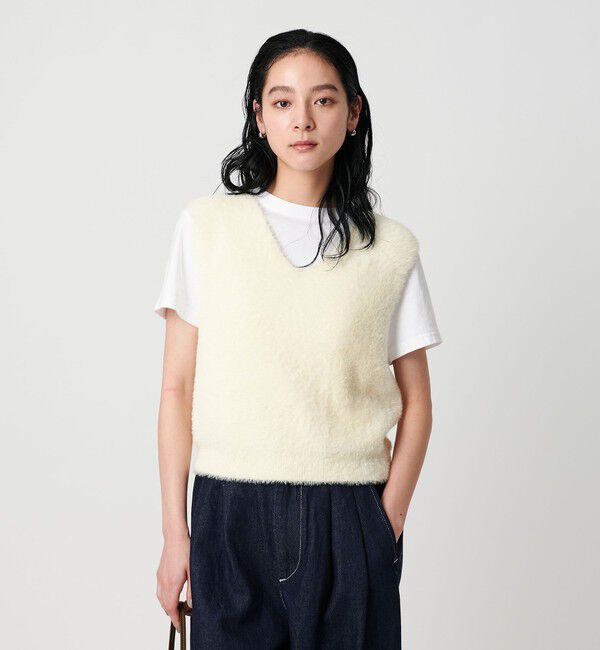 BEAUTY&YOUTH UNITED ARROWS「シャギーVネック ニットベスト」|ベスト・ジレ|