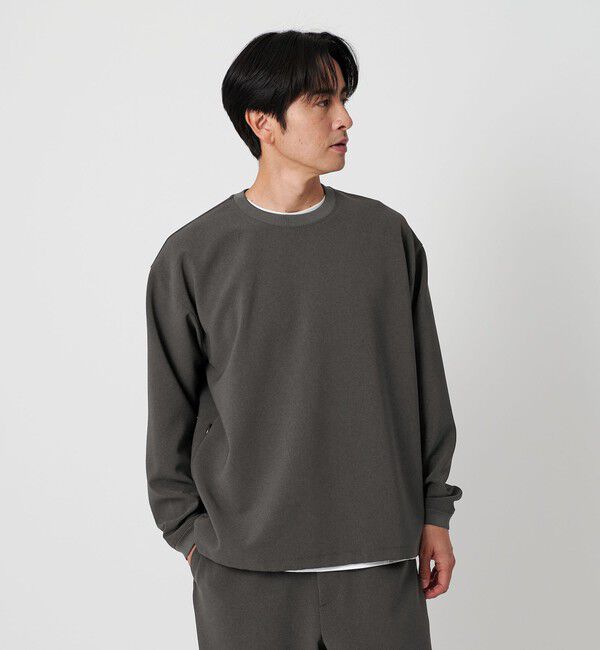 BEAUTY&YOUTH UNITED ARROWS「DUAL PACK 2.0 アジャスト クルーネック ロングスリーブ カットソー -セットアップ対応 ウォッシャブル マ」|Tシャツ・カットソー|