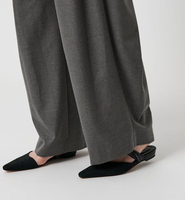 BEAUTY&YOUTH UNITED ARROWS「バックラップ タックワイドパンツ -ウォッシャブル-」|スラックス|